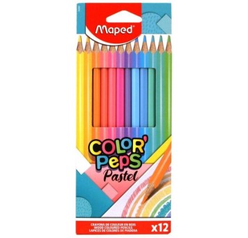 KREDKI COLORPEPS PASTEL TRÓJKĄTNE 12SZT