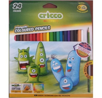 KREDKI CRICCO TRÓJKATNE 24KOL A"6 5876