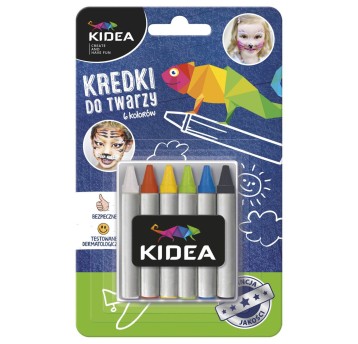 KREDKI DO TWARZY 6KOLX2,5G KIDEA 6714