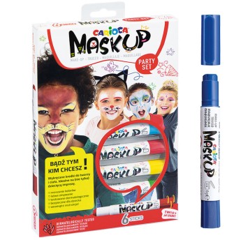 KREDKI DO TWARZY CARIOCA MASKUP 6 KOL. 0528