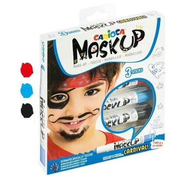 KREDKI DO TWARZY CARIOCA MASKUP CARNIVAL 3KOL 4305