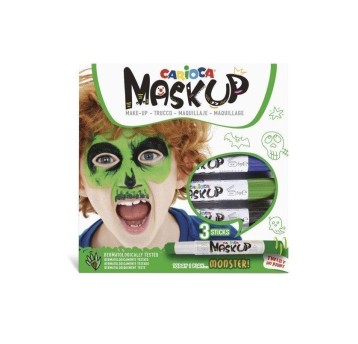 KREDKI DO TWARZY CARIOCA MONSTER 3KOL 43051