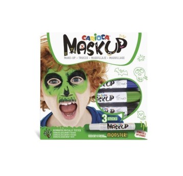 KREDKI DO TWARZY CARIOCA MONSTER 3KOL 43051