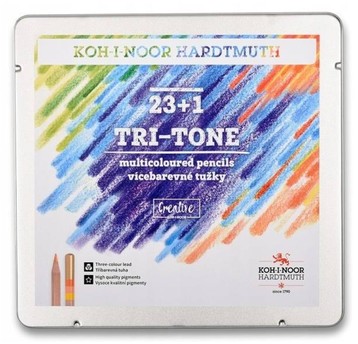 KREDKI NATUR 3444 TRI-TONE TRÓJKOL. 23+1 7263