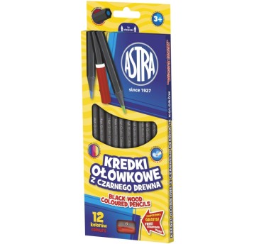 KREDKI OŁÓW. HEKS. CZARNE DREWNO 12KOL 312114001