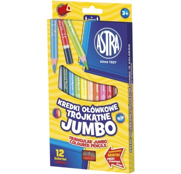 KREDKI OŁÓWK. JUMBO TRÓJK.12KOL ASTRA V 312110007