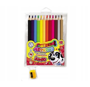 KREDKI OŁÓWKOWE 12 KOL ASTRINO JUMBO + TEMP 7733