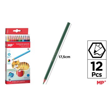 KREDKI OŁÓWKOWE 12 kol. MP PP802 A'12 9929