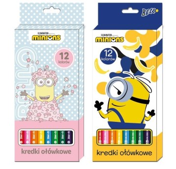 KREDKI OLOWKOWE 12kol. / MINIONKI 5795