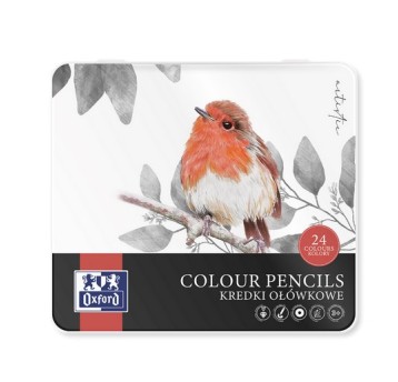 KREDKI OŁÓWKOWE 24 KOL. OXF PUD. METAL 400174560