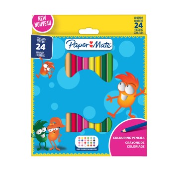 KREDKI OŁÓWKOWE 24 KOLORY PAPER MATE 2166489