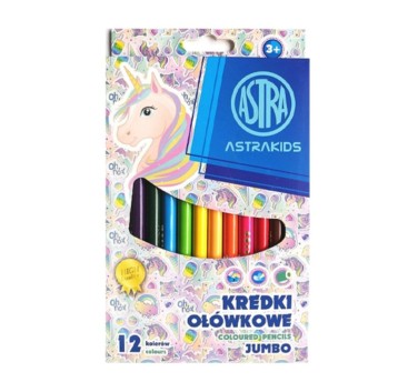 Kredki ołówkowe okrągłe Jumbo ASTRAKIDS Unicorn -