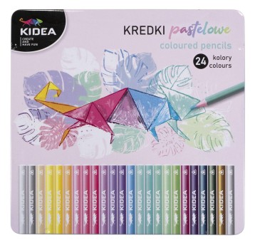 KREDKI PAST. TRÓJKĄTNE 24 KOL KIDEA MET.OP. 9612