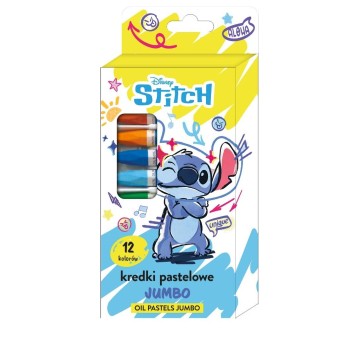 KREDKI PASTELE JUMBO 12kol. STITCH 0880
