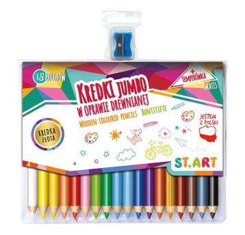 KREDKI ST ART W OPRAWIE DREWNIANEJ 18KOL+TEMP 3657