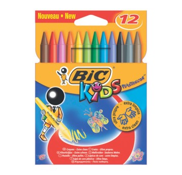KREDKI ŚWIECOWE BIC PLASTIDECOR 12 KOL. 0341