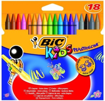 KREDKI ŚWIECOWE BIC PLASTIDECOR 18 KOL. 0358