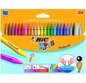 KREDKI ŚWIECOWE BIC PLASTIDECOR 24 KOL. 0722