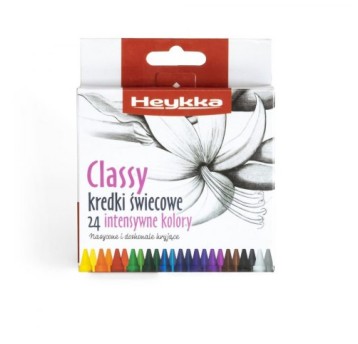 KREDKI ŚWIECOWE CLASSY 24KOL. HEYKKA