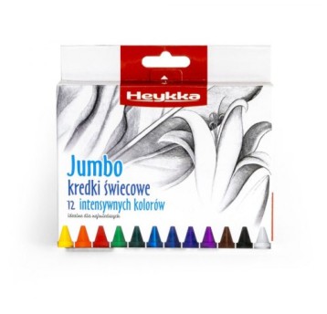 KREDKI ŚWIECOWE JUMBO 12KOL. HEYKKA