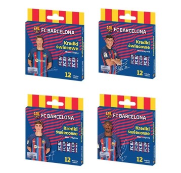 KREDKI ŚWIECOWE OKRĄGŁE FC BARCELONA 12KOL 3428
