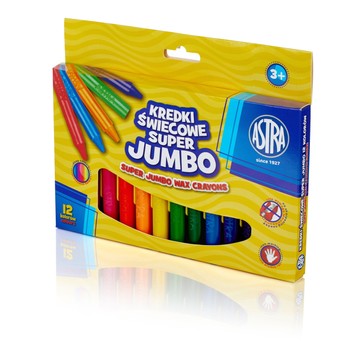 KREDKI ŚWIECOWE SUPER JUMBO 12KOL 316118003