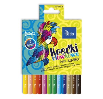 KREDKI TETISKI OKRĄGŁE JUMBO 12KOL. 0970