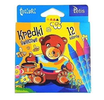 KREDKI TETISKI ŚWIECOWE 12KOL KT015-AB A"12