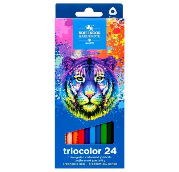 KREDKI TRIOCOLOR 3134 24 KOLORY 7 MM TYGRYS -