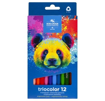 KREDKI TRIOCOLOR 3142 12 KOL.9 MM NIEDŹWIEDŹ 3019