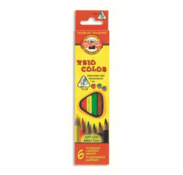 KREDKI TRIOCOLOR TRÓJKĄTNE 3131 6 KOL.7 MM 1996