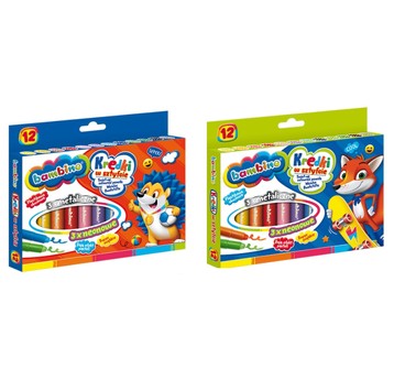 KREDKI W SZTYFCIE 12KOL.BAMBINO 8672