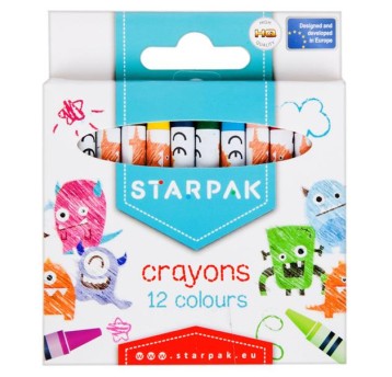 KREDKI WOSKOWE 12KOL 4486