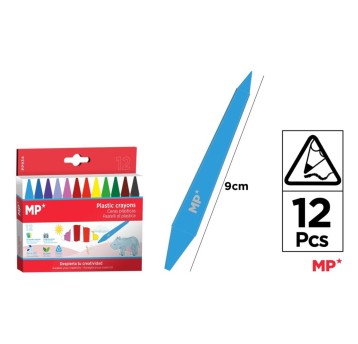 Kredki woskowe dwustronne 12 kol. 0282 A'6