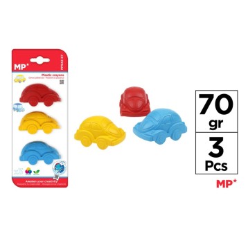 Kredki woskowe-kształt, samochody 3 kol. 5903