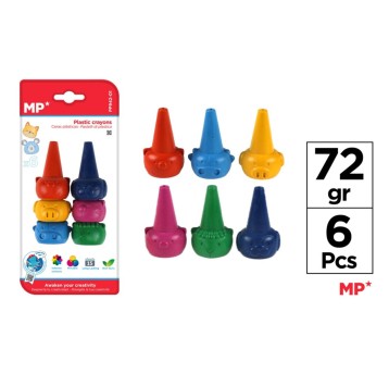 Kredki woskowe-kształt, twarze 6 kol. 5842 A'12