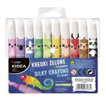 KREDKI ŻELOWE 10KOL KIDEA 5385