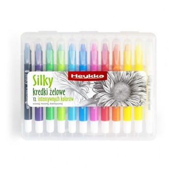 KREDKI ŻELOWE SILKY 12KOL. HEYKKA 2644