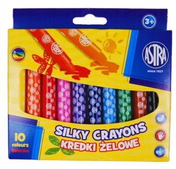 Kredki żelowe wykręcane SILKY ASTRA - 10KOL. 3248