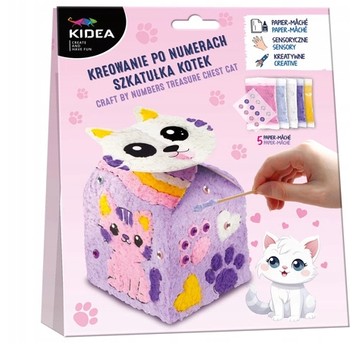 KREOWANIE PO NUMERACH SZKATUŁKA KOTEK KIDEA 8312