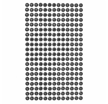 KRYSZTAŁKI SAMOPRZTLEPNE 6MM 260SZT. CZARNE 9747