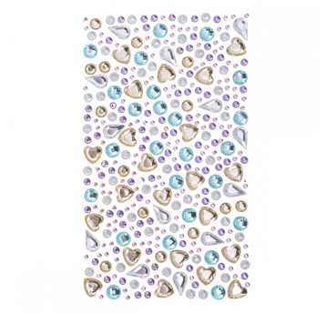 KRYSZTAŁKI SAMOPRZYLEPNE 250 SZT. PASTEL 3474