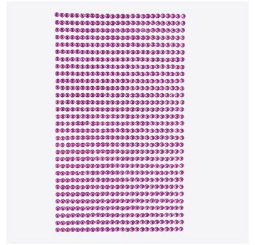 KRYSZTAŁKI SAMOPRZYLEPNE 3MM, 806 SZT. PINK 3274