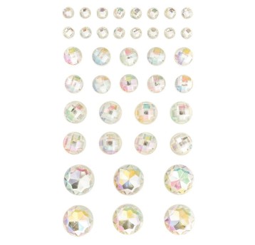 KRYSZTAŁKI SAMOPRZYLEPNE 40 SZT. OPAL 0947
