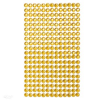 KRYSZTAŁKI SAMOPRZYLEPNE 6MM, 260 SZT. YELLOW 2900