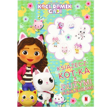 KSIĄŻECZ-KOT-KA Z DUŻYMI NAKLEJKAMI KS97641