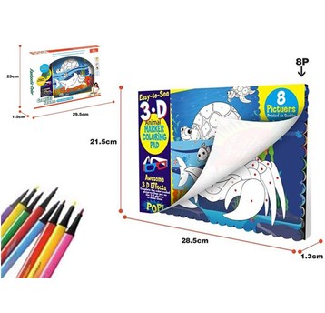 KSIĄŻECZKA DO KOLOROWANIA 3D+ MAZAKI 3252