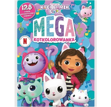 KSIĄŻECZKA KOCI DOMEK GABI MEGA KOTKOLOROWANKA7900