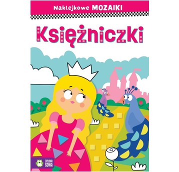 KSIĄŻECZKA Naklejkowe mozaiki Księżniczki 7668