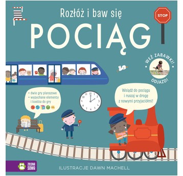 KSIĄŻECZKA ROZŁÓŻ I BAW SIĘ.POCIĄG 6890